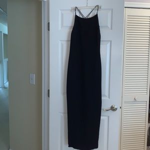 Jones, New York evening dress - little black dress - Rhinestone back